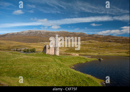 Ardvreck Castle Loch Assynt Sutherland.  SCO 8538 Stockfoto