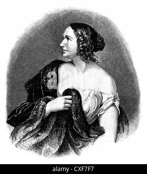 Wilhelmine Henriette Friederike Marie Schröder-Devrient, 1804-1860, deutscher Opernsänger (Tenor) Stockfoto