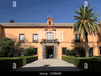 Sevilla Alcazar maurische Königspalast Garten Gärten Stockfoto