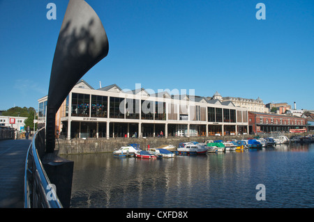 Blick von Peros Brücke mit Blick auf die Wasserscheide Bristol in den frühen Morgenstunden Stockfoto