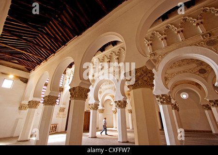 Synagoge von Santa Maria la Blanca mit Hufeisen Bögen Toledo Castilla La Mancha Spanien Sinagoga Santa Maria la Blanca España Stockfoto