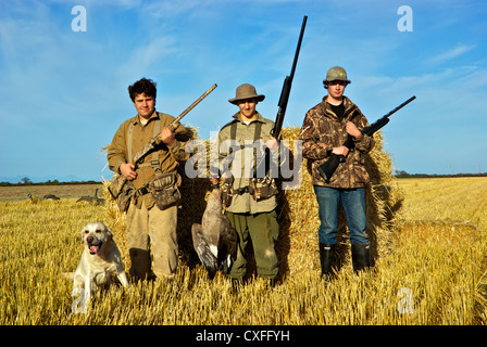 Erfolgreiche Kanadagans jagen 2012 Waterfowler Erbe Tage Westham Insel Delta BC Stockfoto