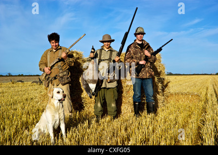 Erfolgreiche Kanadagans jagen 2012 Waterfowler Erbe Tage Westham Insel Delta BC Stockfoto