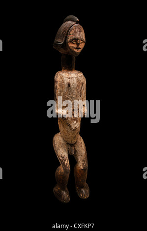 Reliquiar stehen männliche Figur des 19. Jahrhunderts Gabun und Republik Kongo Kota Völkern Mbete Gruppe 82,6 cm Afrika Stockfoto
