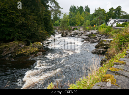 Die Wasserfälle von Dochart Killin Stirling Stockfoto