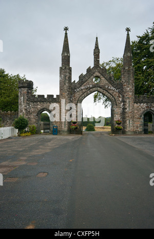 Der Eingang zum Taymouth Schloss Kenmore Perth und Kinross Schottland Stockfoto