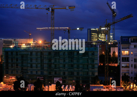 Großbaustelle im Gange in der deutschen Ost-Berliner Stockfoto