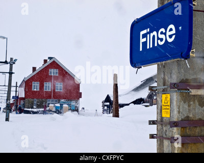 Der Bahnhof Finse auf der Oslo-Bergen line in Norwegen Stockfoto