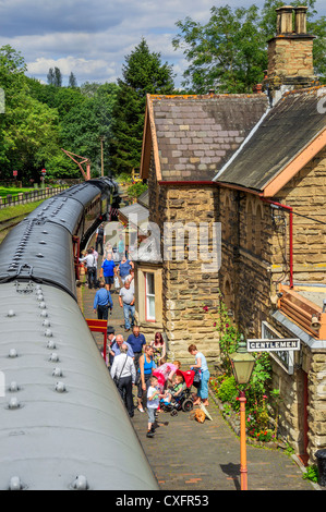 England Worcestershire Severn Valley erhalten Dampf Highley Bahnhof Stockfoto