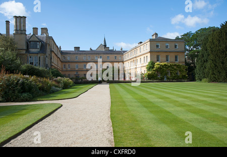 Trinity College Oxford University aus dem Garten Viereck zu sehen. England-UK Stockfoto