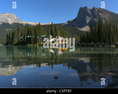 Emerald Lake Lodge am Emerald Lake, Yoho Nationalpark, Britisch-Kolumbien, Kanada Stockfoto