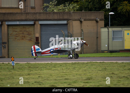 Isaacs Fury II Doppeldecker an RAF Linton auf Ouse Stockfoto