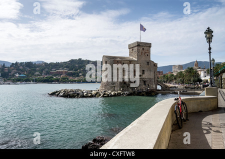 Schloss am Meer - Rapallo - Ligurien - Italien Stockfoto