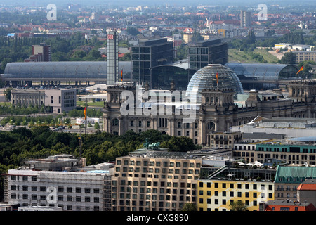 Berlin-Panorama von Berlin-Mitte Stockfoto