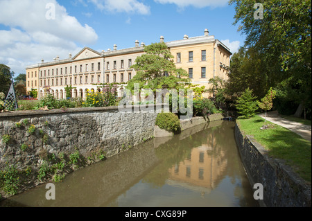 Das neue Gebäude Magdalen College Oxford England UK über Fluss Cherwell von Addison Spaziergang gesehen Stockfoto