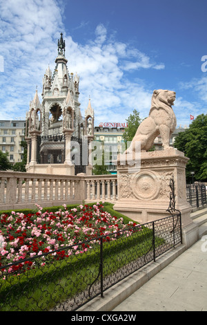 Schweiz, Genf, Monument Brunswick Stockfoto