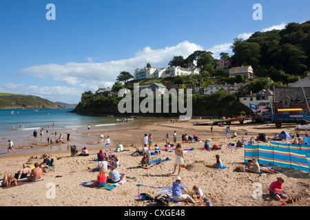 South Sands Beach, Salcombe, Devon, England, Großbritannien Stockfoto