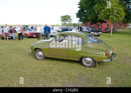 Saab 95 Schweden Schwedische Oldtimer Autos Stockfoto