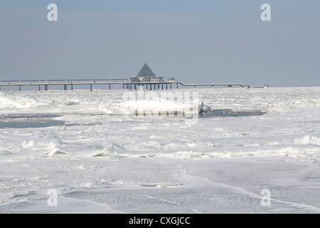 Pier, Heringsdorf, Usedom, Mecklenburg-Vorpommern, Deutschland Stockfoto