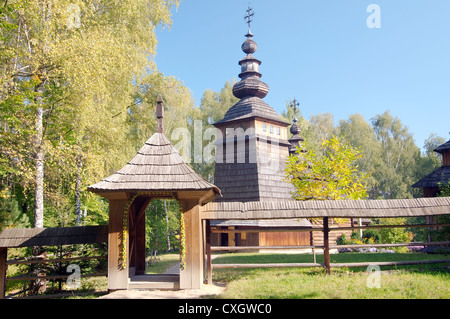 alte christliche Holzkirche, Lviv, Ukraine, Osteuropa Stockfoto