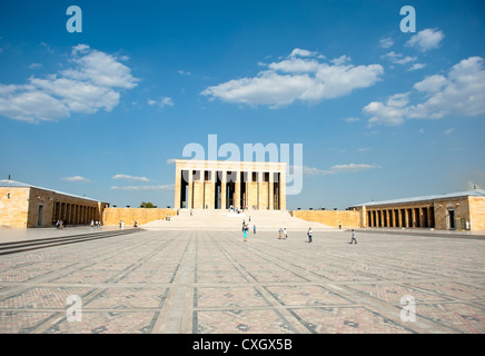 Das monumentale Grab von Mustafa in Ankara ist das Mausoleum von Kemal Atatürk, Gründer + erster Präsident der türkischen Republik Stockfoto