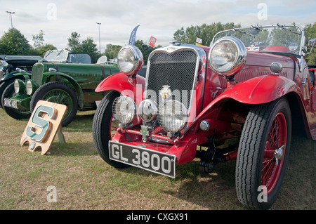 Hervorragendes Beispiel für eine 1934 Singer Nine Le Mans Oldtimer restauriert oder umsorgt Stockfoto