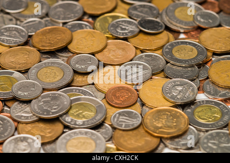 Kanadische Münze Geld Stockfoto