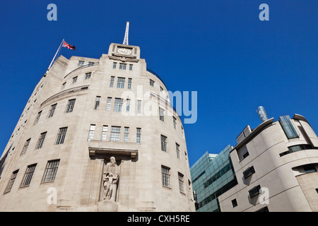 England, London, Portland Place, BBC Broadcasting House Stockfoto