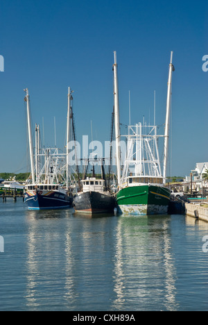 Shrimper in Galveston, Texas, USA Stockfoto