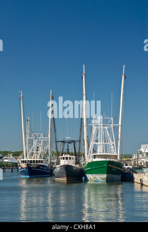 Shrimper in Galveston, Texas, USA Stockfoto