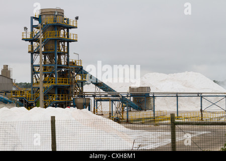 Moderne Salz Raffinerie Maschinen Details in Portugal Stockfoto