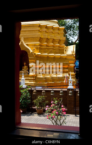 Chedi der Tempel Wat Phan auf in Chiang Mai Stockfoto