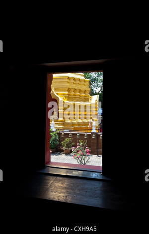 Chedi der Tempel Wat Phan auf in Chiang Mai Stockfoto