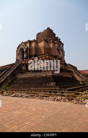 Die berühmten Tempel Wat Chedi Luang in Chiang Mai in Thailand Stockfoto