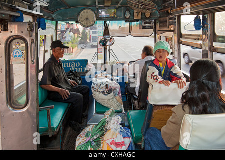 Linienbus, Udon Thani, Isaan, Thailand Stockfoto