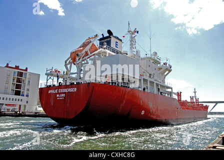 Öltanker, Amalie Essberger, Martigues, Bouches-du-Rhone, Frankreich, Europa Stockfoto