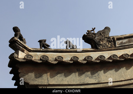 Eine Pagode-Schrein in der Juyongguan pass Abschnitt der chinesischen Mauer, Changping Provence, China, Asien. Stockfoto