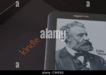 Amazon Kindle e-Book-Reader auf dem Apple iPad anzeigen die Kindle-app Stockfoto