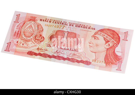 Honduras 1 Lempiru banknote Stockfoto