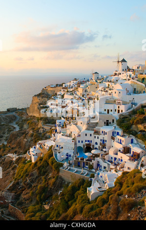 Dorf Oia auf Santorin, Griechenland Stockfoto