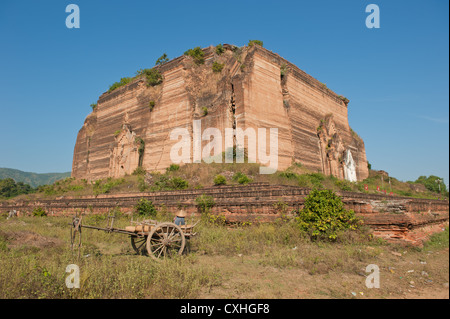 Zerstörten Mingun-Tempel, Myanmar Stockfoto