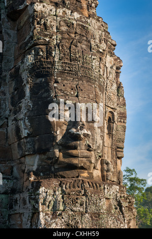 Gesichter der Bayon-Tempel, Angkor, Kambodscha Stockfoto