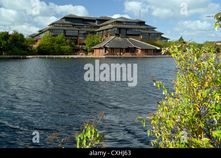 Cardiff County Council Hall, Atlantic Wharf, Cardiff, Südwales, UK. Stockfoto