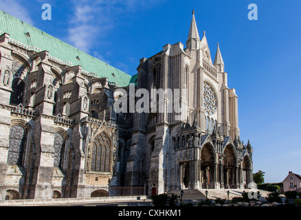 Chartres Kathedrale von Notre Dame, Chartres, Loire, Frankreich Stockfoto