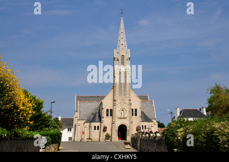 Kirche Saint-Pierre de Quiberon in Frankreich im Département Morbihan in der Bretagne im Nordwesten Frankreichs Stockfoto