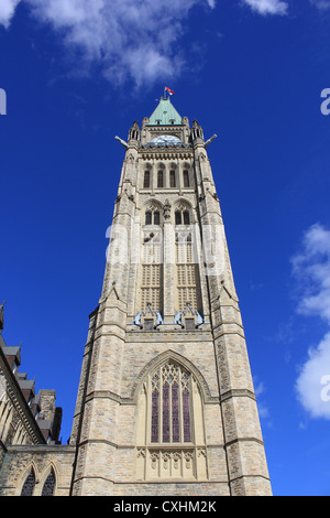 Der Peace Tower auf dem Parlamentshügel in Ottawa, Kanada Stockfoto