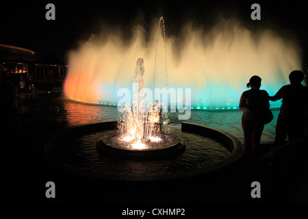 Brunnen im Parque de Las Aguas, Lima, Peru Stockfoto