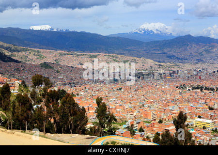 Stadtbild von El Alto, La Paz, Bolivien Stockfoto