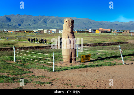 Tiwanaku, präkolumbische archäologische Stätte, Bolivien Stockfoto