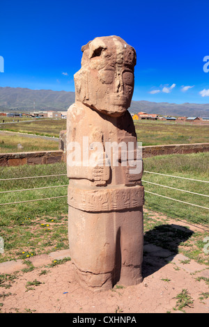 Tiwanaku, präkolumbische archäologische Stätte, Bolivien Stockfoto